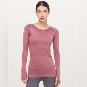 Lululemon Swiftly Tech Long Sleeve Top Fits L / XL Womens Size 12